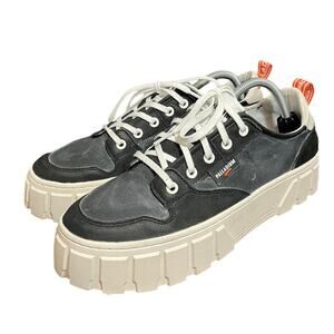 Palladium Pallatower Lo Women's Low Trainers Black Lug Sole Platform Chunky 11